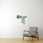 Speel de gitaar zoals er geen morgen is wandkleed (In Situ (horizontaal))