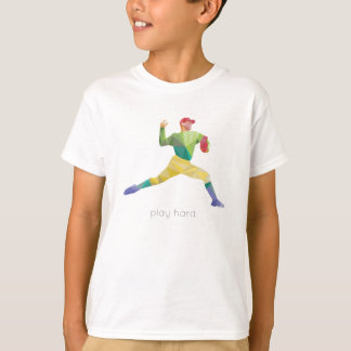 Speel de Harde Baseball Origami T-shirt