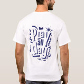 Speel de hele dag leuk typografie T-shirt ontwerp (Achterkant)