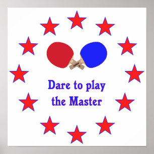 Speel de Master Ping Pong Poster