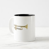 Speel de Muziek... Tweekleurige Koffiemok (Voorkant links)