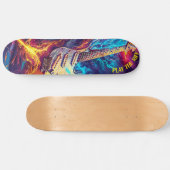 Speel de riff elektrische gitaar persoonlijk skateboard (Horizontaal)