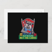 Speel de speler niet de kaartenpoker casino gamble briefkaart (Voorkant / Achterkant)