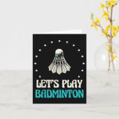 Speel de sterren van de Badminton Shuttle Kaart (Gele Bloem)