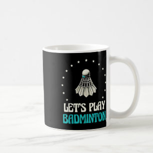 Speel de sterren van de Badminton Shuttle Koffiemok