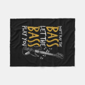 Speel de tas niet uit de weg. fleece deken (Voorkant (Horizontaal))