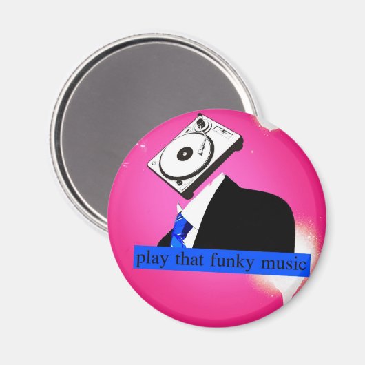 Speel die Funky Music Magneet (Voorkant / Achterkant)