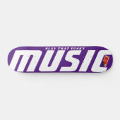 SPEEL DIE FUNKY MUZIEK  7 3/4" Skateboard Deck (Horizontaal)