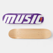 SPEEL DIE FUNKY MUZIEK  7 3/4" Skateboard Deck (Horizontaal)
