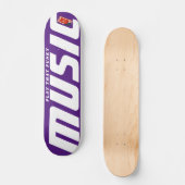 SPEEL DIE FUNKY MUZIEK  7 3/4" Skateboard Deck (Voorkant)