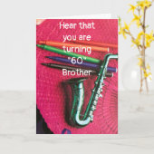 SPEEL DIE FUNKY MUZIEK - HET IS "JE 60E VERJAARDAG KAART (Gele Bloem)