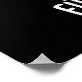 Speel die schimmelmuziek Funny Mushroom Pun Dark B Poster (Hoek)