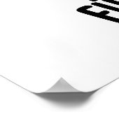 Speel die schimmelmuziek Funny Mushroom Pun Poster (Hoek)