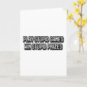 Speel domme games Win stomme prijzen Kaart (Gele Bloem)