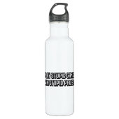 Speel domme games Win stomme prijzen Waterfles (Voorkant)