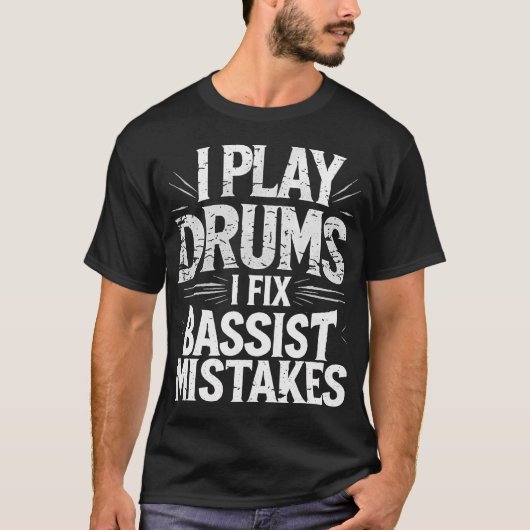 Speel Drums Percussionist Drummer Marchingband T-shirt (Voorkant)