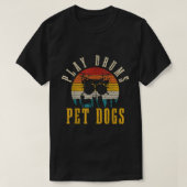 Speel Drums Pet Dogs Funny Dog Lover  Drumme T-shirt (Design voorkant)