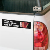 Speel een accordeon bumper sticker (Op Truck)