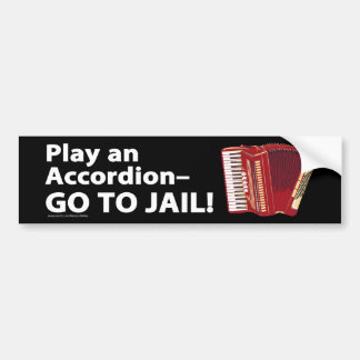 Speel een accordeon bumper sticker