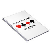 Speel één kaart tegelijk met vier kaartsleuven notitieboek (Rechterzijde)