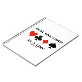 Speel één kaart tegelijk met vier kaartsleuven notitieboek (Linkerzijde)