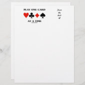 Speel één Kaart tegelijk (vier Kaart-circuits) (Voorkant / Achterkant)