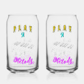 Speel een melodie blikvorm glas (Achterkant)