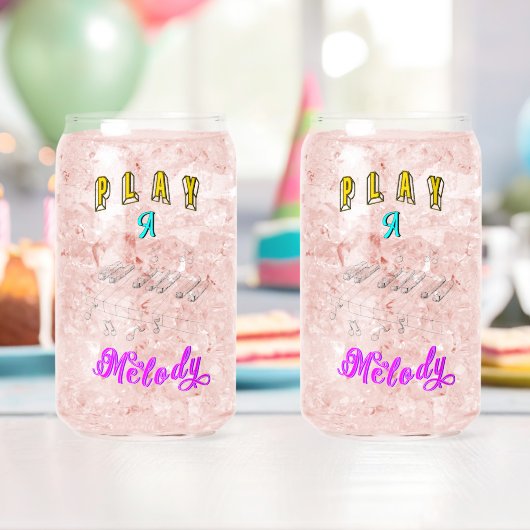 Speel een melodie blikvorm glas (Insitu (Verjaardag))