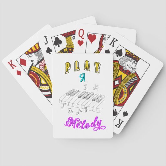 Speel een melodie pokerkaarten (Achterkant)