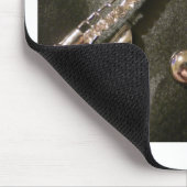 Speel een muzieknotitie over die saxafone muismat (Hoek)