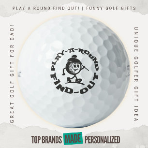 Speel een ronde en ontdek grappige vintage mascott golfballen