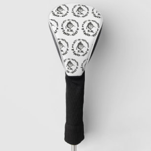 Speel een ronde Ontdek het patroon Grappig golfer Golfheadcover