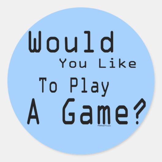 Speel een spel Sticker (Voorkant)
