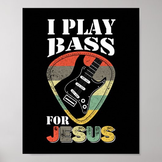 Speel een tas voor Jesus Guitar  Poster (Voorkant)