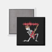 Speel elektrische gitaar Grappig Halloween Magneet (Voorkant / Achterkant)