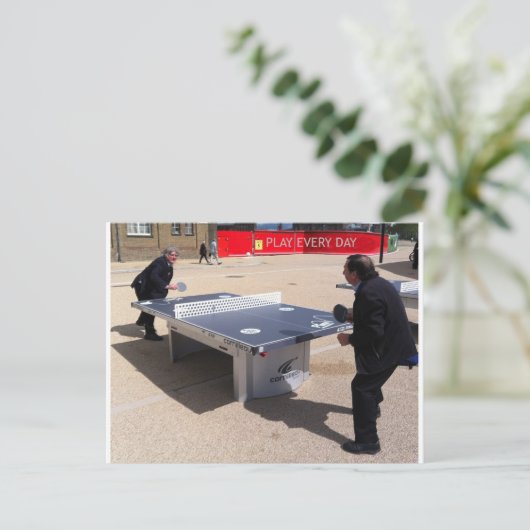 Speel elke dag briefkaart (Staand voorkant)