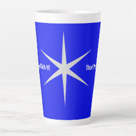 Speel er niet mee, die rol. Zwart-wit Collectie Latte Mok