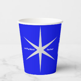 Speel er niet mee, die rol. Zwart-wit Collectie Papieren Bekers