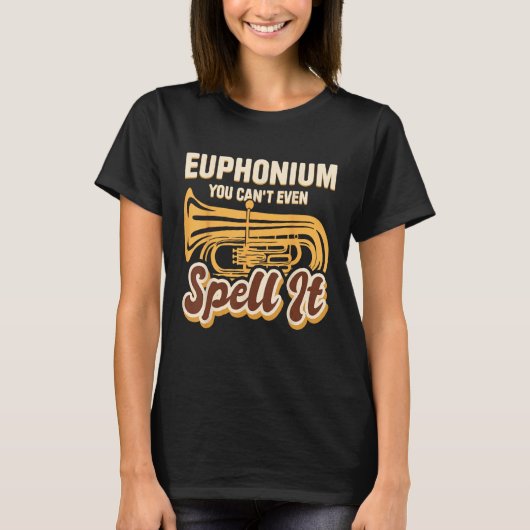 Speel Euphonium voor Euphonium Player Euphonium Mu T-shirt (Voorkant)