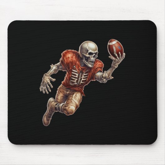 Speel Football Cool Touchdown Halloween Muismat (Voorkant)