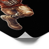 Speel Football Cool Touchdown Halloween Poster (Hoek)