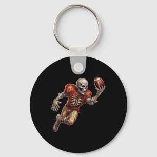 Speel Football Cool Touchdown Halloween Sleutelhanger