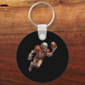 Speel Football Cool Touchdown Halloween Sleutelhanger (Voorkant)