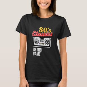 Speel games 80's Classic Controller Retro Game Gra T-shirt