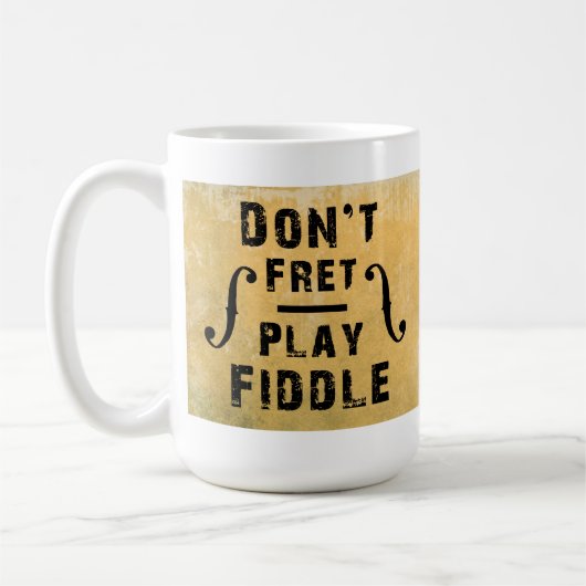 Speel geen brutale Violin Gift Koffiemok (Links)