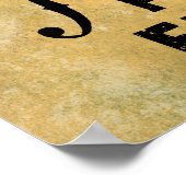 Speel geen brutale Violin Gift Poster (Hoek)