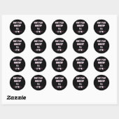 Speel geen Dubstep Ik zal Ronde Sticker (Vel)