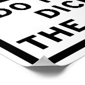 Speel geen ijs met de vierkant voor het snelwegtek poster (Hoek)