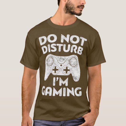 Speel geen Im Gaming Video Gamer-cadeau T-shirt (Voorkant)