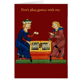 Speel geen spelletjes met mij.